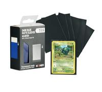 Konix Protezioni per carte Dark Blue Matte Sleeves 66 x 91 mm competizione - 100 bustine - Compatibili con Magic The Gathering, Pokémon - Plastica - Blu scuro