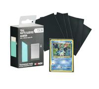 Konix Protezioni per carte Teal Matte Sleeves 66 x 91 mm competizione - 100 bustine - Compatibili con Magic The Gathering, Pokémon - Plastica - Blu turchese