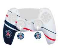 Konix PSG Custodia di protezione per controller DualSense PS5 - Silicone - Copertura per pulsanti - Blu, bianco e rosso