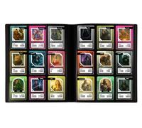 Konix raccoglitore per 360 carte collezionabili - 9 tasche da 63 x 88 mm per pagina - compatibile con Magic: The Gathering, Pokémon, Yu-Gi-Oh! - colore nero