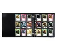 Konix Raccoglitore Premium con rilegatura ad anelli per giochi di carte collezionabili - Compatibile con Magic The Gathering, Pokémon, Yu-Gi-Oh! - Nero