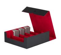 Konix Scatola di stoccaggio a 4 scomparti per deckbox formato 63 x 88 mm - Giochi di carte collezionabili - Compatibile con Magic: The Gathering e Pokémon - Nero