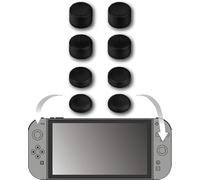 Konix Set di 8 thumb grip per joystick Joy-Con Nintendo Switch 2 - Altezza regolabile - Nero