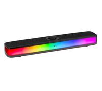 Konix Soundbar gaming cablata per PC - Potenza RMS 2 x 5 watt - Connessione Bluetooth 5.3 - Alimentazione USB Type-C - Illuminazione LED RGB - Nero
