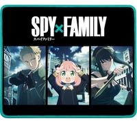 Konix Spy x Family Tappetino per mouse da gaming 32 x 27 cm - Superficie in microfibra antiscivolo - Gomma - Nero e blu