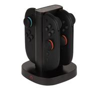Konix Stazione di ricarica per 2 paia di controller Joy-Con Nintendo Switch 2 - Indicatore di carica LED - Connessione USB Tipo A - Nero