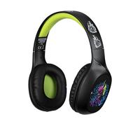 Konix Stranger Things Cuffie audio sovraurali wireless Bluetooth 5.3 PC, smartphone, tablet - Microfono - Autonomia 30 h - Nero e giallo