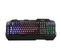Konix Tastiera a membrana cablata Drakkar Midgard Evo AZERTY per PC desktop da gioco - 12 tasti multimediali - retroilluminazione Rainbow