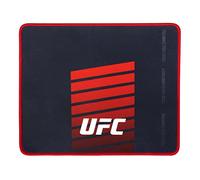 Konix UFC Tappetino per mouse gaming 32 x 27 cm - Superficie in silicone 3D ultrasottile - Base antiscivolo in gomma - Nero e rosso