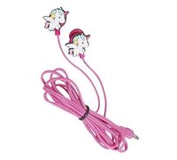 Konix Unik Auricolari intrauricolari con cavo per smartphone e tablet - Microfono integrato - Cavo da 1,2 m - Connessione Jack - Design unicorno