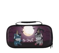 Konix Unik Custodia di protezione e trasporto per Nintendo Switch, Switch Lite e Switch OLED - Alloggio 8 giochi - Design Be Dark, unicorni