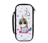 Konix Unik Custodia di protezione e trasporto per Nintendo Switch, Switch Lite e Switch OLED - Alloggio 8 giochi - Design Be Cool, unicorno