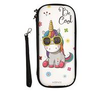 Konix Unik Custodia protettiva e da trasporto per console Nintendo Switch - Vano porta-giochi per 8 titoli - Motivo Be Cool Unicorno