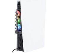 Konix Ventola di raffreddamento per console PS5 - Illuminazione LED RGB - 21 x 68 x 40 cm - 3 velocità - Porta USB 3.0 - Nero