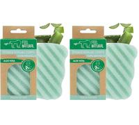 Konjac - Spugna per corpo all'Aloe Vera - Feel naturale (Confezione da 2)