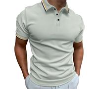 KonJim Polo da uomo a maniche corte in piquet di cotone elasticizzato, camicie estive casual traspiranti da golf camicie da golf leggere camicie da golf alla moda camicie da spiaggia camicie da lavoro