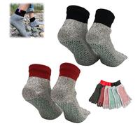 Konjoun Barefoot Socks,Super Grounding Socks for Unisex,Cozy Breathable Non Slip Toe Separation Sock for Outdoor Sports (H)
