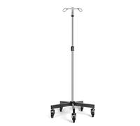 Konmee Aste Portaflebo, Aste Mediche Portaflebo,Asta Per Flebo,Asta Flebo, con 2 Ganci in Acciaio 5 Ruote, 304 Acciaio Inossidabile, Resistente