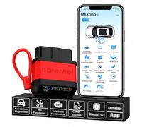KONNWEI Dispositivo diagnostico per auto OBD2, adattatore Bluetooth 5.2, cancellazione degli errori del motore, dispositivo diagnostico con tutte le diagnosi di sistema, dati in diretta, tester della