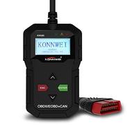 KONNWEI KW590 OBD2 Scanner scanner diagnostico universale OBD II per auto, lettore di codici di guasto del motore con sensore O2 e test monitor a bordo (nero)