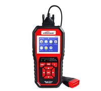 KONNWEI KW850 - Lettore di codici auto per auto con controllo OBD II, con schermo a colori OBD2/EOBD e funzione diagnostica con test O2, I/M Readiness (rosso)