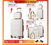 KONO 2/4/6 pezzi beauty case box custodia per cosmetici bagaglio a mano borsa da toilette borsa da Black