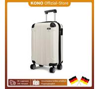 KONO 65x42x26cm Valigia per coltivazione media Custodia rigida leggera Valigia trolley da 65 litri con 4 ruote doppie ABS