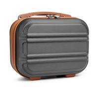 Kono Beauty Case Organizer Per Trucchi Beauty Case Da Viaggio (Grigio/Marrone)