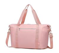 Kono Borsone da viaggio, 46 x 30 x 20 cm, con tasca bagnata, bagaglio a mano, borsa per il fine settimana, per donne e uomini, rosa, alla moda