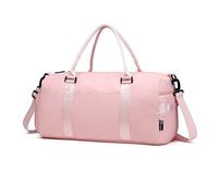 Kono Borsone da viaggio sportivo da palestra borsa a tracolla per donne uomini durante il fine settimana borsa da portare con sé con tasca bagnata e scomparto per scarpe, rosa, moda