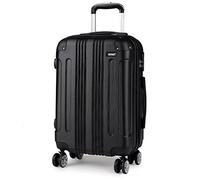 Kono Nero Valigie Trolley Rigida e Durata ABS con 4 Ruote Multi-direzionali (S-56cm)