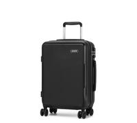 KONO Trolley Bagaglio a Mano 55 cm PC+ABS Leggero - Valigia Cabina con 4 Ruote Silenziose TPE, Blocco Sicurezza Aeroportuale e Scomparto Business (55 cm, Nero)