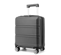 KONO Trolley Bagaglio a Mano e Valigia Cabina 45x36x20 cm, ABS+PC, Conforme EasyJet (Grigio, 16")