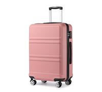 KONO Trolley Bagaglio a Mano Rigida Valigia da Viaggio in ABS Valigie con 4 Ruote e Lucchetto TSA 51.5x38x21cm, Nude