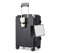 KONO Trolley Medio L in PC con Telaio in Alluminio Senza Cerniera | Supporto per Smartphone, Gancio Integrato e Scocca Rigida ad Alta Resistenza, Ideale per Viaggi, Scuola e Lavoro