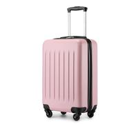 KONO Valigia 55 cm Leggera ABS Trolley Bagaglio a Mano Valigie Piccola Rigida da Viaggio con 4 Ruote Girevoli (55 cm, Rosa)