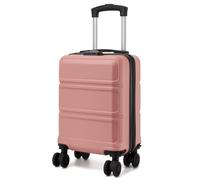 Kono Valigia Cabina 40 x 30 x 20 cm con Ruote Rimovibili - ABS+PC per Bagagli a Mano, Conforme a Ryanair, Vueling e Iberia Express (Nude)