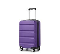 KONO Valigia da Cabina 55 cm, Piccolo Valigie Trolley Bagaglio a Mano per Viaggi e Affari, Leggera Rigida Serratura TSA, Doppie Ruote Girevoli (Viola, 55 x 35 x 22 cm)