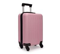 KONO Valigia Grande 75x48x30cm Trolley Valigia Rigida in ABS Valigia con 4 Ruote, 85L (Rosa)