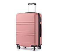 KONO Valigia Grande Valigie Trolley Rigide Bagaglio a Mano da Viaggio Valigia da Stiva con Serratura TSA e Robuste 4 Ruote Girevoli（Nude, 28"