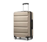 KONO Valigia Media da 61 cm, Valigie Trolley Bagaglio a Mano Rigido Espandibile, Leggera Serratura TSA, 4 Robuste Ruote Girevoli (Oro, 65 x 43.5 x 25 cm)