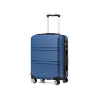 KONO Valigia Piccola Valigie Trolley Rigide Bagaglio a Mano da Viaggio Valigia da Stiva con Serratura TSA e Robuste 4 Ruote Girevoli（Marina Militare, 20"