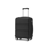 KONO Valigia Piccola Valigie Trolley Rigide Bagaglio a Mano da Viaggio Valigia da Stiva con Serratura TSA e Robuste 4 Ruote Girevoli（Nero, 20"