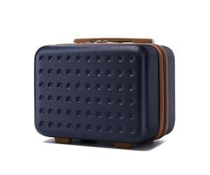 KONO Valigia Piccolo 30cm Piccolo Custodia Rigida di Alta Qualità Leggera e Resistente Trolley (Blu)