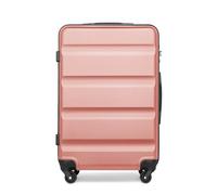 Kono Valigia rigida ABS bagaglio a mano trolley da viaggio con 4 ruote girevoli e serratura TSA, Nude, 28" Large, Valigia