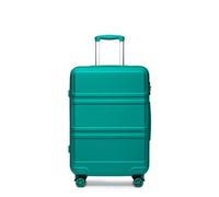 Kono Valigia rigida leggera ABS valigia da viaggio trolley bagaglio a mano con 4 ruote girevoli e serratura TSA, Turchese, 28'', alla moda