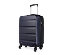 Kono Valigia rigida trolley da viaggio bagaglio a mano leggero 3 pezzi set di bagagli da cabina valigia con 4 ruote girevoli e serratura a combinazione quadrante, Marina Militare, S(55cm 33L), A mano