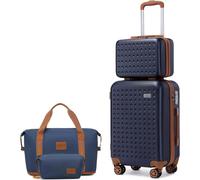 KONO valigia set 57 cm bagaglio a mano beauty case custodia per cosmetici borsa da viaggio borsa da viaggio per wc YELLOW