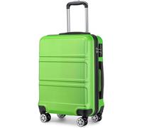 KONO Valigie Trolley Bagaglio a Mano 51.5x38x21cm Rigida e Leggero ABS Valigie con TSA Lucchetto e 4 Ruote, Verde