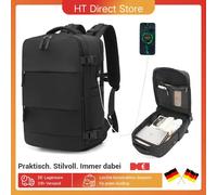 KONO Zaino da viaggio bagaglio a mano 25L con scomparto per laptop e scomparto per scarpe-Pendente leggero per lo sport e i viaggi (42x30x20 cm) Black 25L(42*30*20cm)